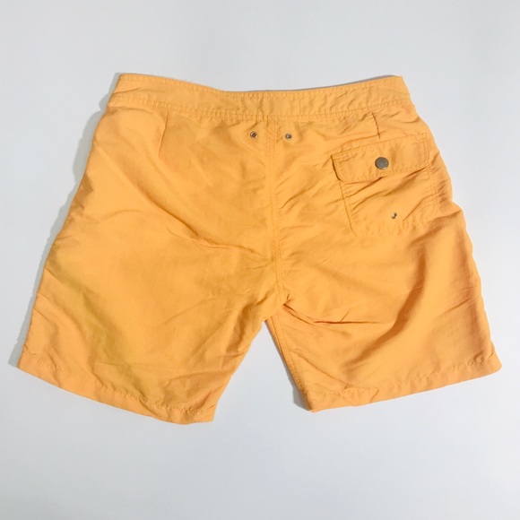 OLASUL Men’s Orange Solid Swim Trunks Size 32 (M) - Picture 2 of 7